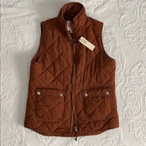 Burnt Orange Fall Vest
